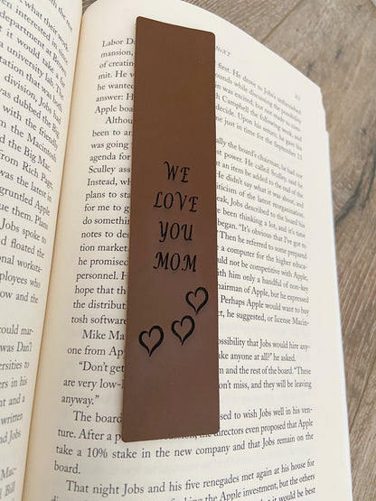 Personalized Leather Bookmark
