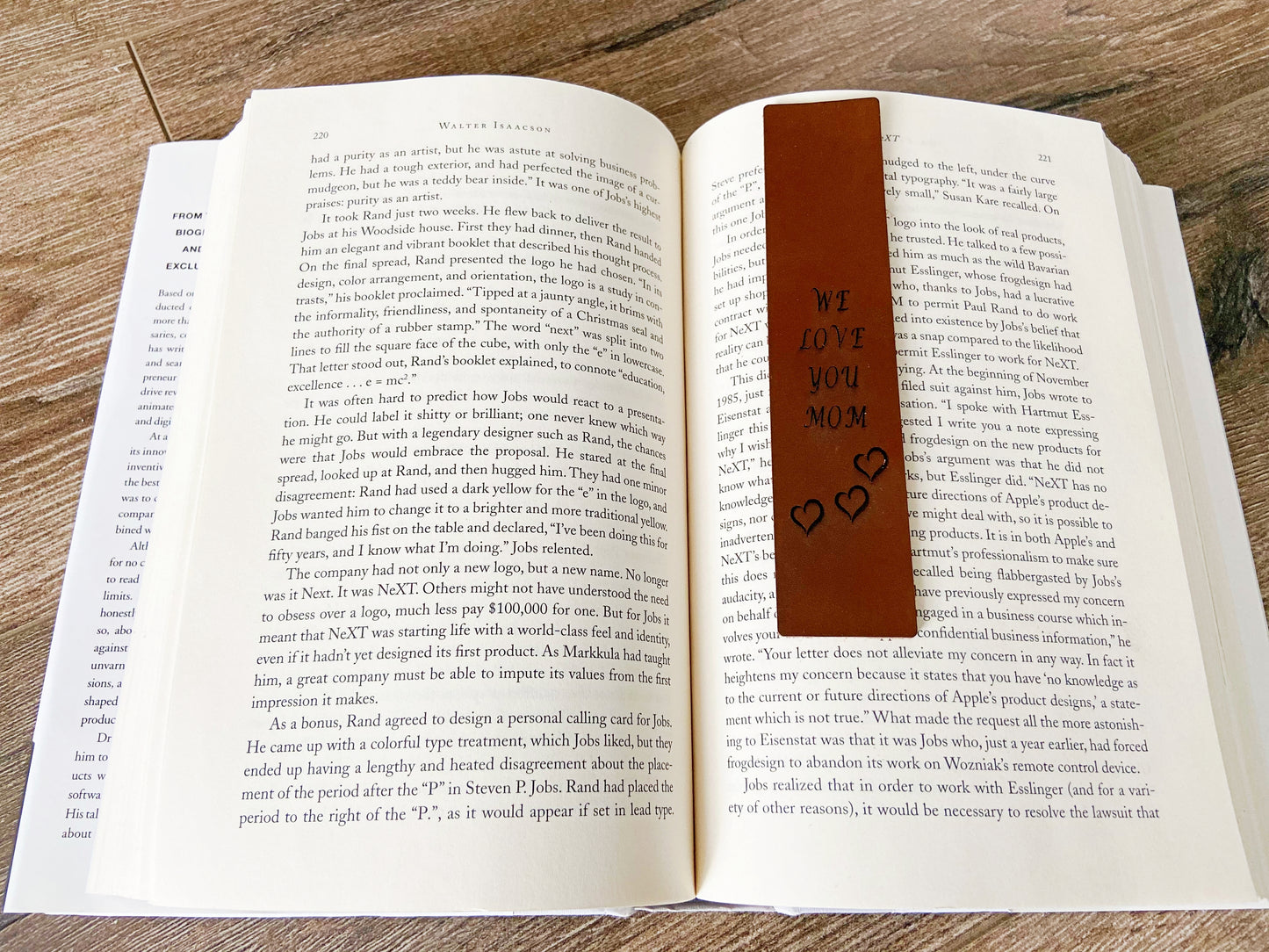 Personalized Leather Bookmark