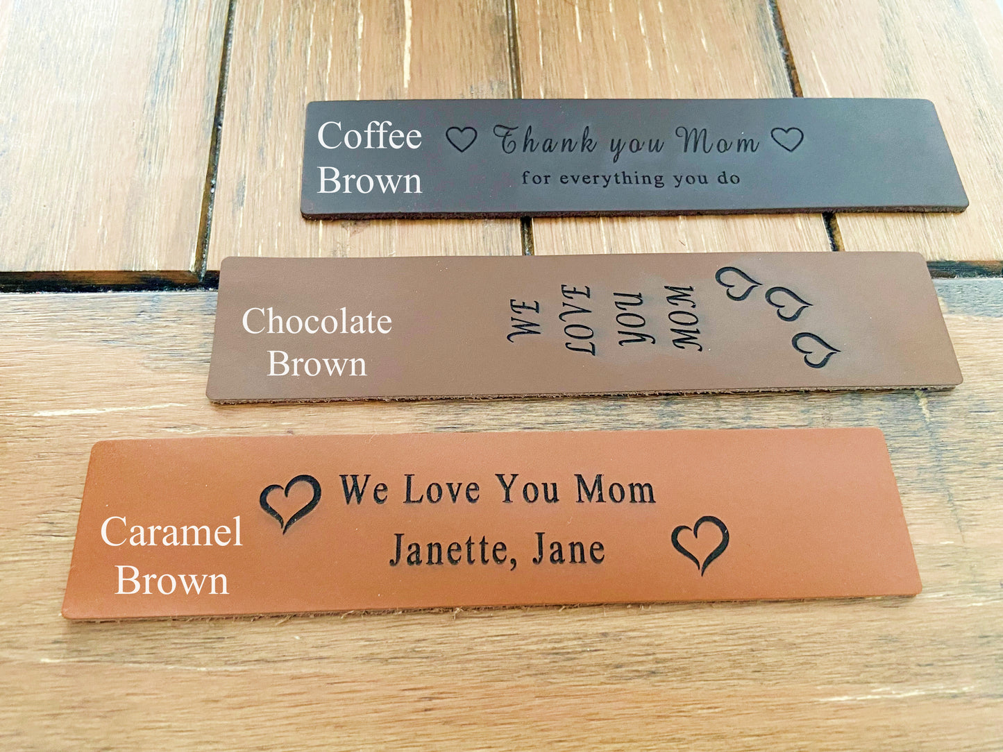 Personalized Leather Bookmark